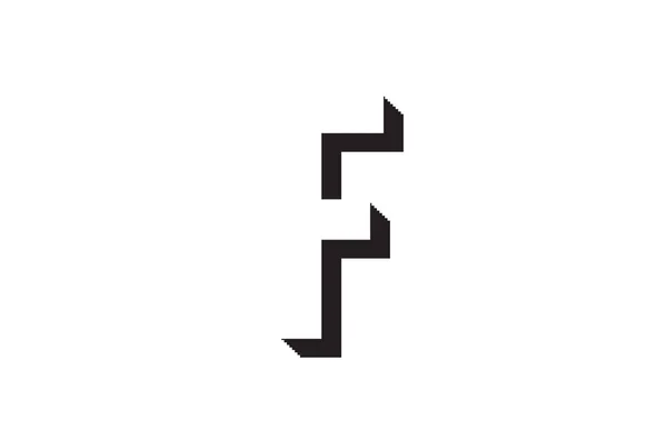 Μαύρο Και Άσπρο Γράμμα Αλφάβητο Κατάλληλο Λογότυπο Για Μια Εταιρεία — Διανυσματικό Αρχείο