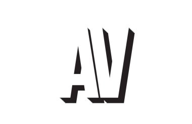 Bir şirket ya da işletme için logo olarak uygun bir v alfabesi harfi kombinasyonu