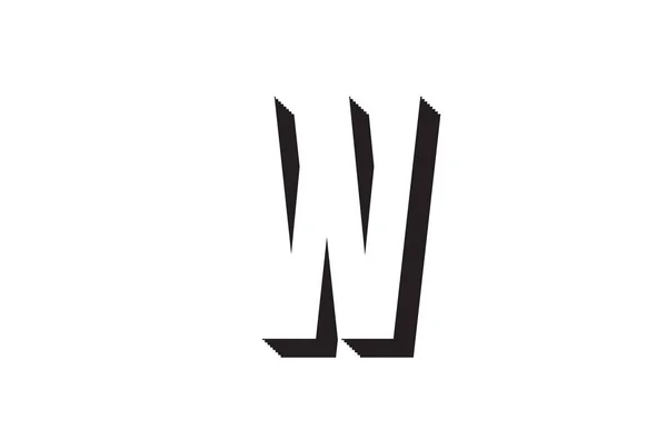 Letra Alfabeto Preto Branco Adequado Como Logotipo Para Uma Empresa — Vetor de Stock