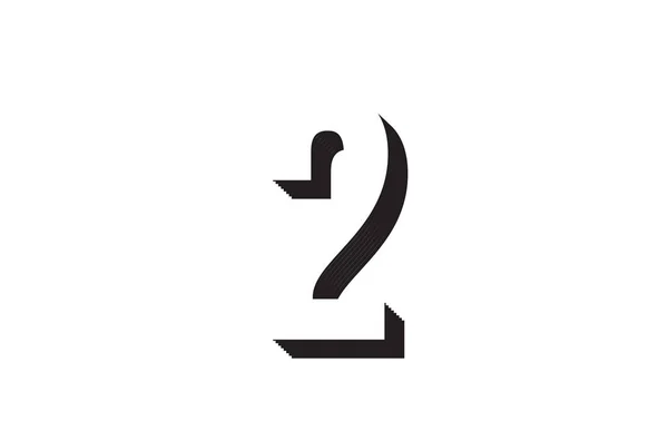 Ασπρόμαυρο Αριθμός Κατάλληλος Λογότυπος Για Εταιρεία Επιχείρηση — Διανυσματικό Αρχείο