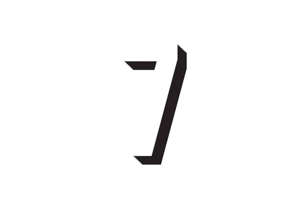 Ασπρόμαυρο Αριθμός Κατάλληλο Λογότυπο Για Μια Εταιρεία Μια Επιχείρηση — Διανυσματικό Αρχείο