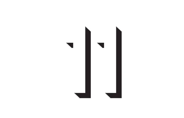 Ασπρόμαυρος Αριθμός Κατάλληλος Λογότυπος Για Μια Εταιρεία Επιχείρηση — Διανυσματικό Αρχείο