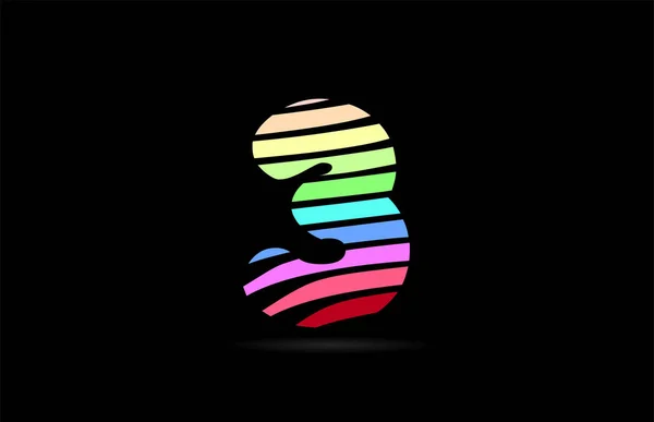 三の項の虹色の意匠であつて 線のストライプが会社又は事業のロゴとなっているもの — ストックベクタ