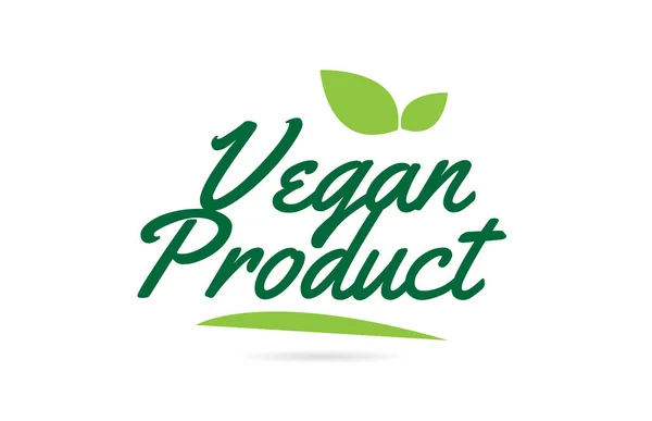 Vegano Producto Escrito Mano Texto Palabra Para Diseño Tipografía Color — Vector de stock