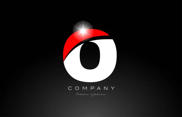 Červená Bílá Barva Abeceda Písmeno Logo Design Ikony Vhodné Pro — Stockový vektor