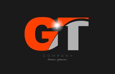 Gri turuncu alfabe logosu dizaynı bir şirket veya işletme için uygun.