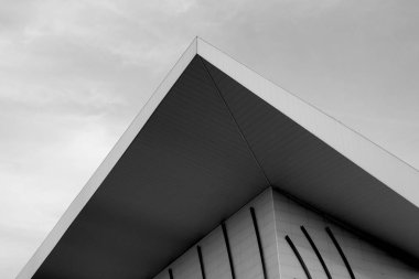 Mimari tasarım detay siyah ve beyaz fotoğraf sanat