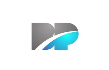 alfabe harfi bp b p logo şirket simgesi tasarımı