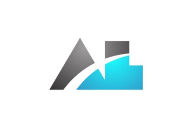 alfabe harfi al a l logo şirket simgesi tasarımı