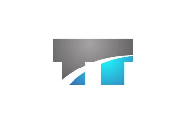 alfabe harfi tt t logo şirket simgesi tasarımı