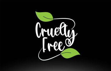 Yeşil yaprak logo simgesi tasarımı ile Zulüm Ücretsiz kelime metin