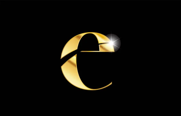 Alfabeto letra e preto e branco logotipo ícone design — Vetor de Stock