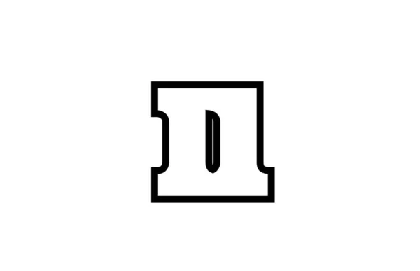 Collegato ll l l alfabeto bianco e nero combinazione di lettere log — Vettoriale Stock