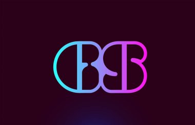 Gs G S pembe çizgi alfabe harf kombinasyonu logo simge tasarımı