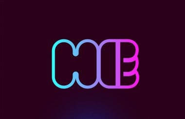 He H E pembe çizgi alfabe harf kombinasyonu logo simge tasarımı