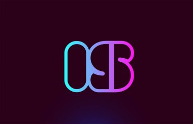 I S pembe çizgi alfabe harf kombinasyonu logo simge tasarımı mı