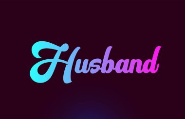 Tipografi için Koca pembe kelime metin logo simgesi tasarımı