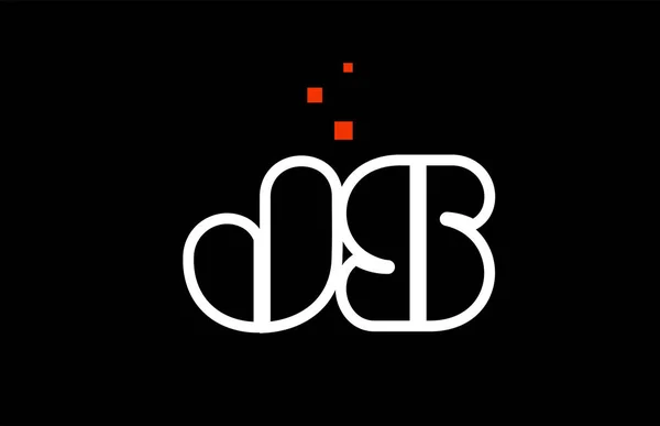 Js j s schwarz weiß rot alphabet buchstabenkombination logo icon des — Stockvektor