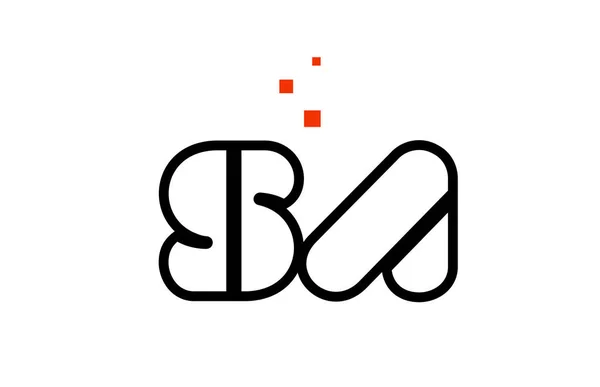 Sa S en svart vit röd alfabetet bokstavskombination logotyp ikon des — Stock vektor
