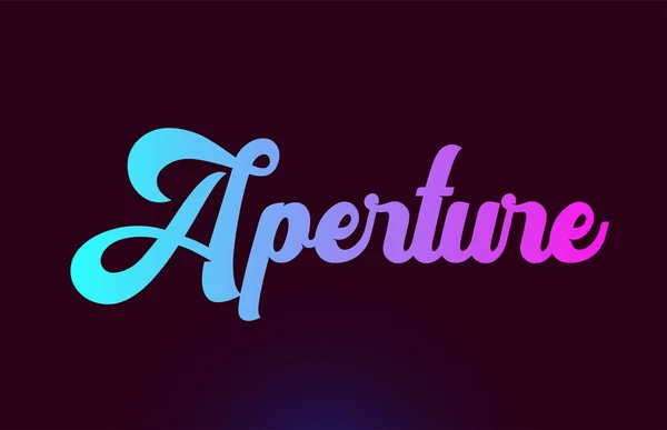 Diseño de icono de logotipo de texto de palabra rosa abertura para tipografía — Archivo Imágenes Vectoriales