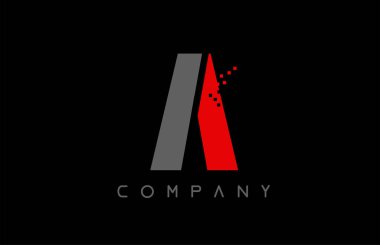 alfabe harfi A logo şirket simgesi tasarımı