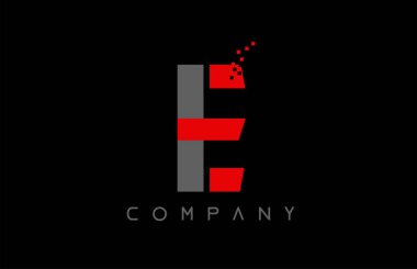 alfabe harfi E logo şirket simgesi tasarımı