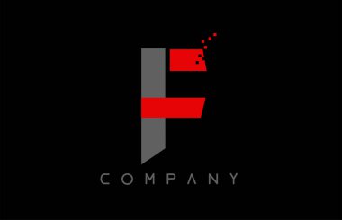 alfabe harfi F logo şirket simgesi tasarımı