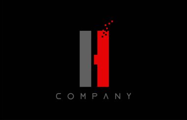 alfabe harfi H logo şirket simgesi tasarımı