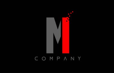 alfabe harfi M logo şirket simgesi tasarımı