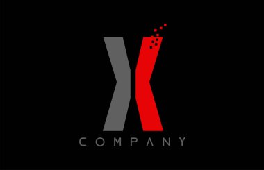 alfabe harfi X logo şirket simgesi tasarımı