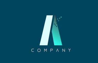 alfabe harfi A logo şirket simgesi tasarımı