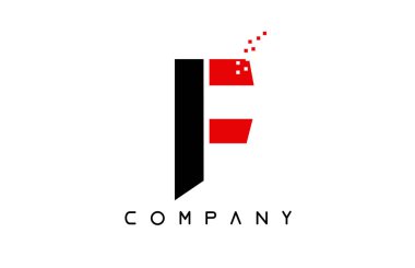 alfabe harfi F logo şirket simgesi tasarımı