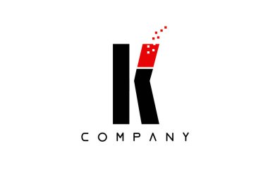 alfabe harfi K logo şirket simgesi tasarımı
