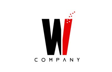 alfabe harfi W logo şirket simgesi tasarımı