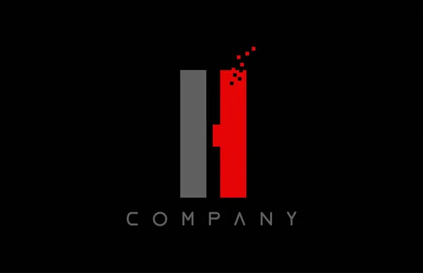 Alfabetet bokstaven H logotyp företag ikon design — Stock vektor