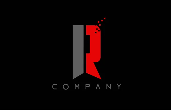 Алфавит буква R логотип компании иконка дизайн — стоковый вектор