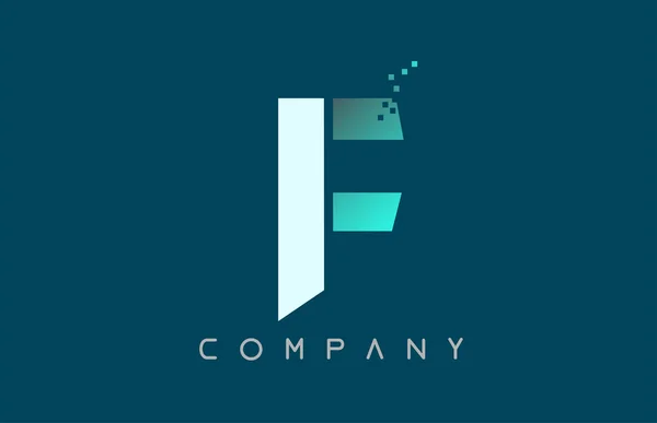 Lettre alphabet F logo entreprise icône design — Image vectorielle