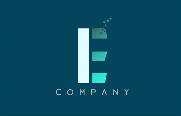 Αλφάβητο γράμμα E λογότυπο εταιρεία σχέδιο εικονίδιο — Διανυσματικό Αρχείο
