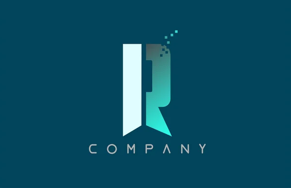 Lettre alphabet R logo entreprise icône design — Image vectorielle