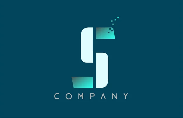 Alfabetet bokstaven S logotyp företag ikon design — Stock vektor