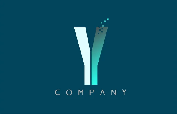 Alfabe harfi Y logo şirket simgesi tasarımı — Stok Vektör