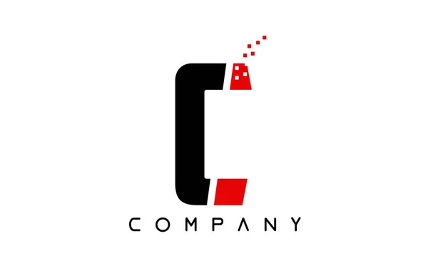 Alfabetet bokstaven C logotyp företag ikon design — Stock vektor
