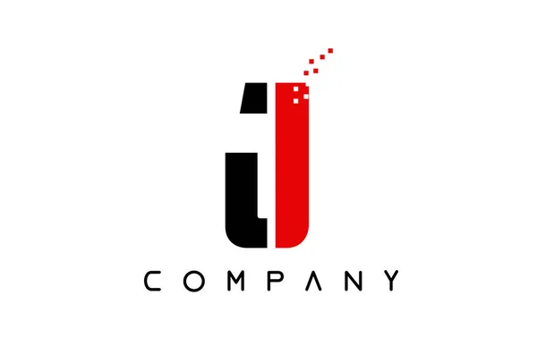 Alfabeto letra J logotipo empresa ícone design — Vetor de Stock