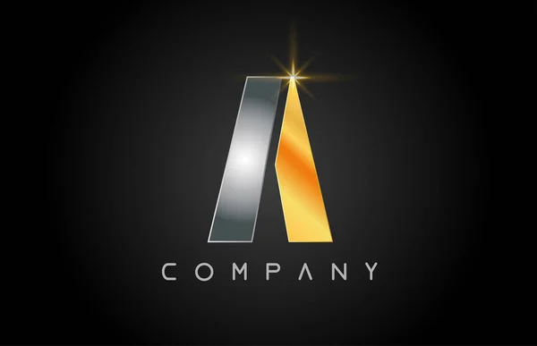 Alfabeto lettera A logo azienda icona design — Vettoriale Stock