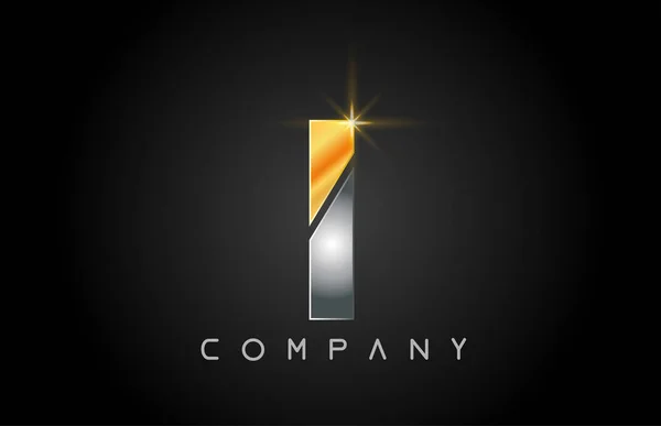 Alfabet letter I logo bedrijf pictogram ontwerp — Stockvector