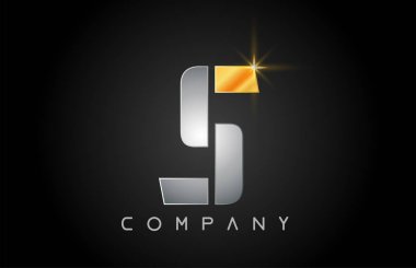 alfabe harfi S logo şirket simgesi tasarımı