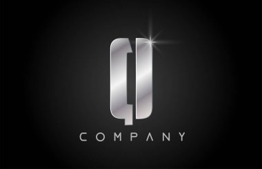 alfabe harfi Q logo şirket simgesi tasarımı