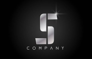 alfabe harfi S logo şirket simgesi tasarımı