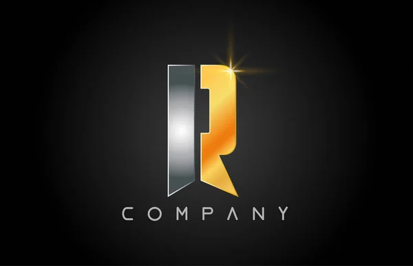 Alphabet buchstabe r logo firma icon design — Stockvektor