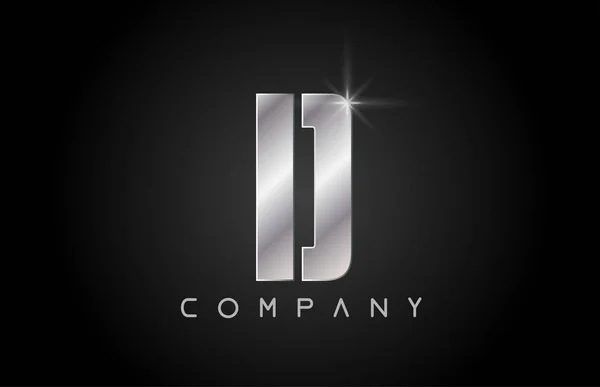 Alfabeto letra D logo empresa icono diseño — Archivo Imágenes Vectoriales